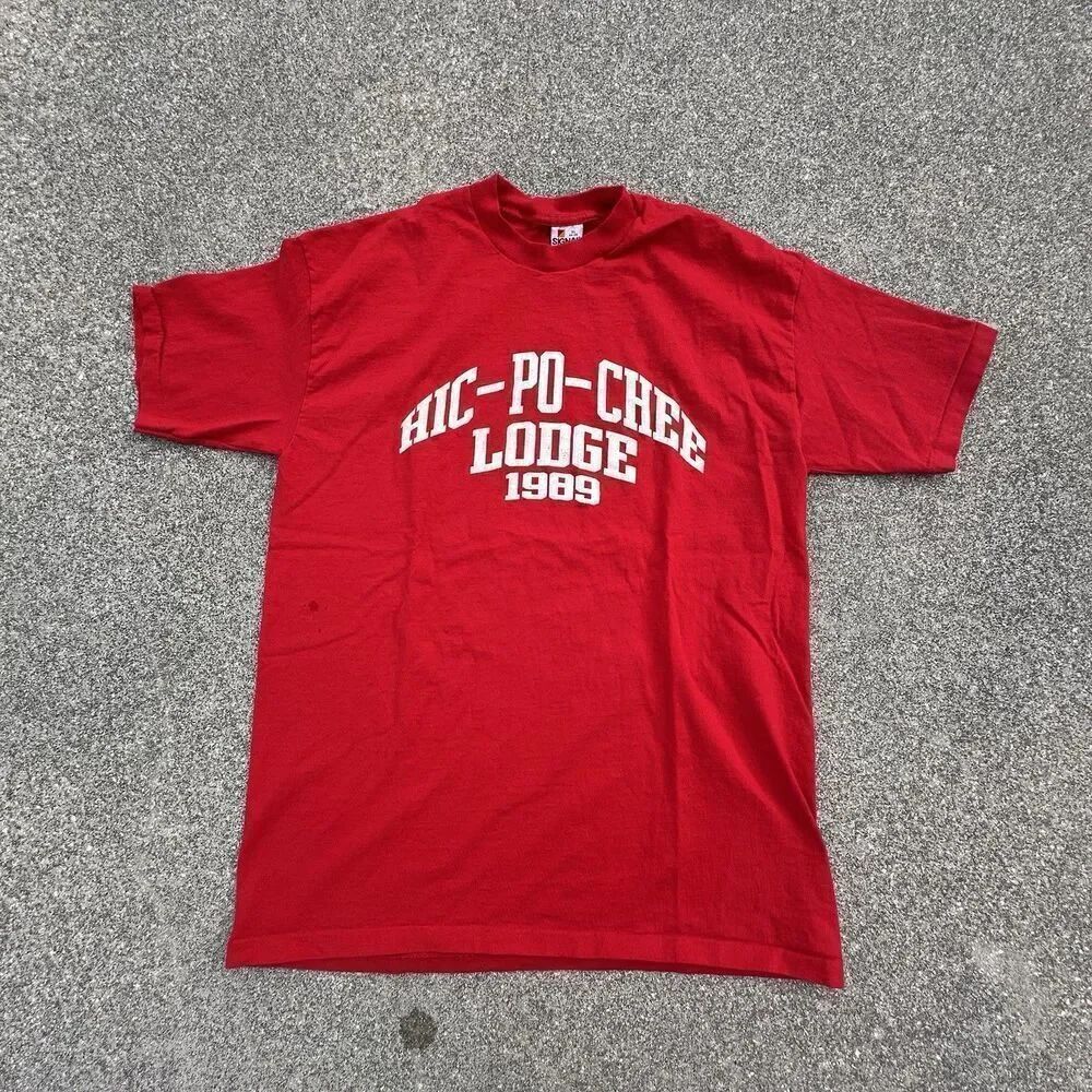 Vintage 90's Signal T-Shirt Mens XL Hic-Po-Chee Lodge Easy Livin Made in USA